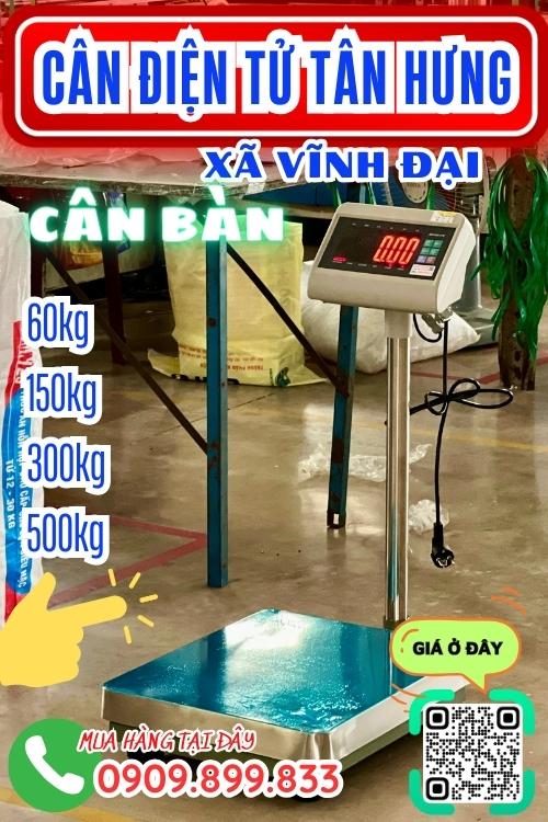 Cân điện tử ở Vĩnh Đại Tân Hưng Long An - cân bàn 