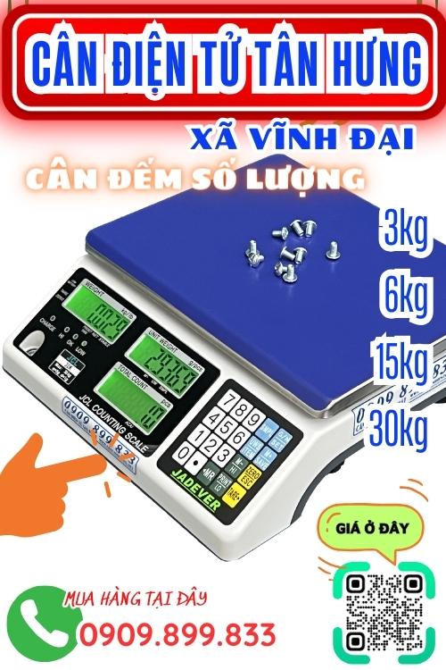 Cân điện tử ở Vĩnh Đại Tân Hưng Long An - cân đếm