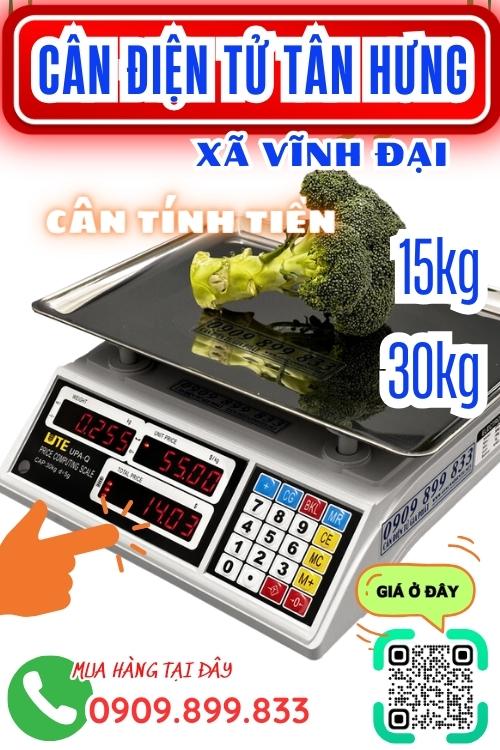 Cân điện tử ở Vĩnh Đại Tân Hưng Long An - cân tính tiền