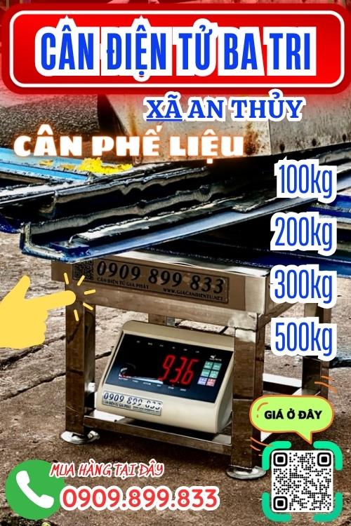 Cân điện tử ở An Thủy Ba Tri Bến Tre - cân phế liệu