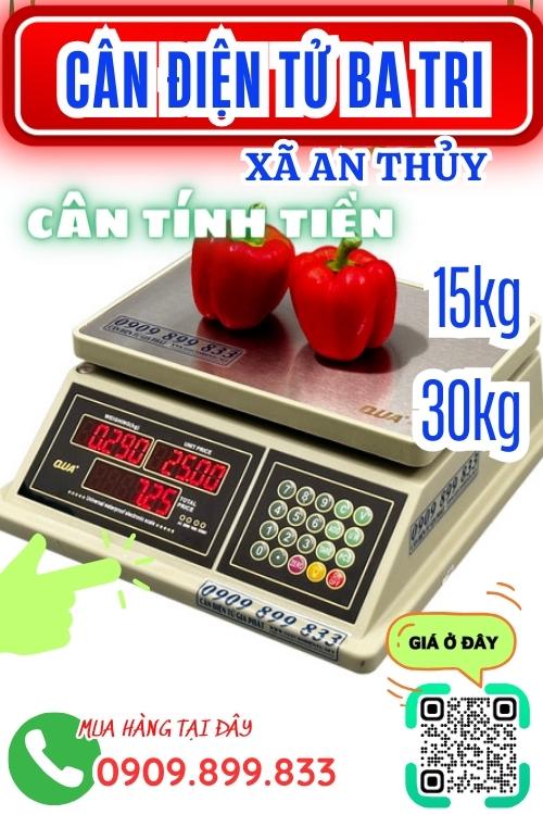 Cân điện tử ở An Thủy Ba Tri Bến Tre - cân tính tiền