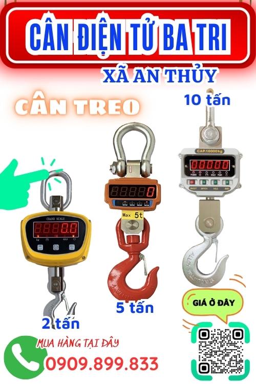 Cân điện tử ở An Thủy Ba Tri Bến Tre - cân treo
