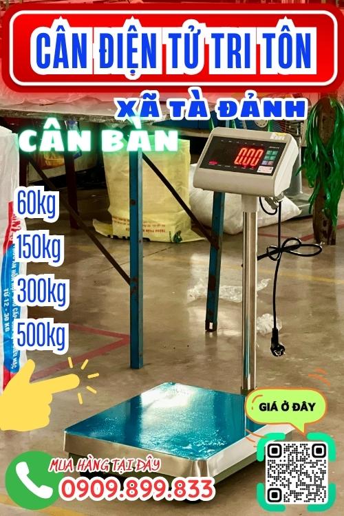 Cân điện tử ở Tà Đảnh Tri Tôn An Giang - cân bàn 