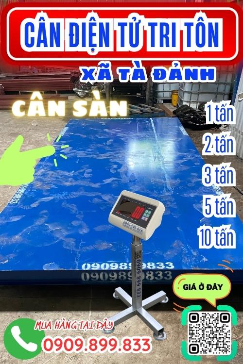 Cân điện tử ở Tà Đảnh Tri Tôn An Giang - cân sàn