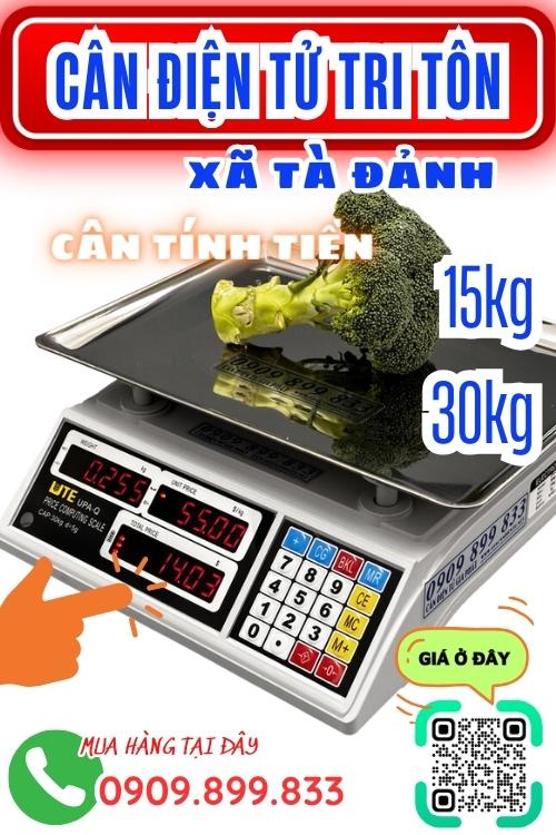 Cân điện tử ở Tà Đảnh Tri Tôn An Giang - cân tính tiền