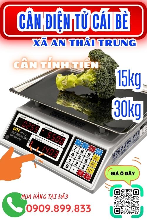 Cân điện tử ở An Thái Trung Cái Bè Tiền Giang - cân tính tiền