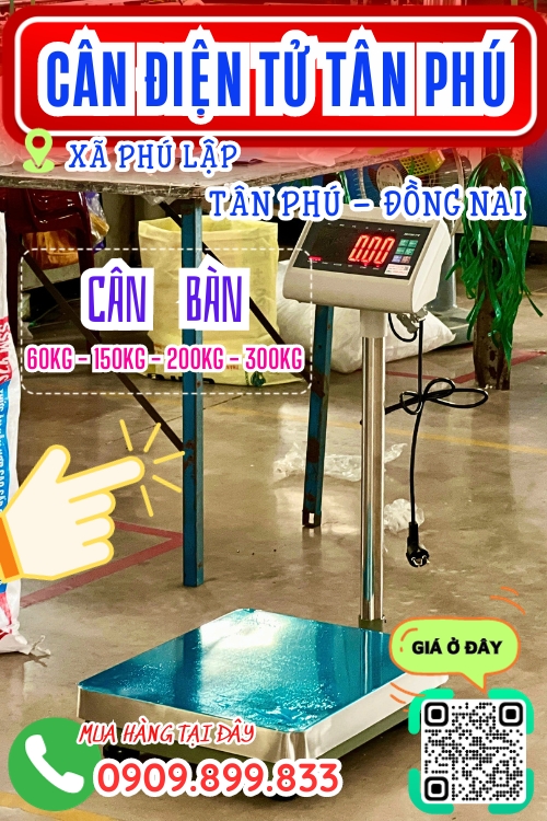 Cân điện tử ở Phú Lập Tân Phú Đồng Nai - cân bàn