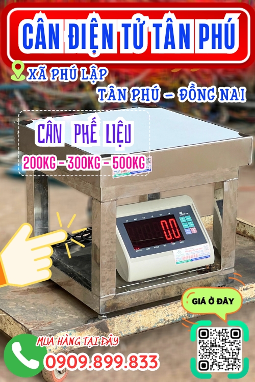 Cân điện tử ở Phú Lập Tân Phú Đồng Nai - cân phế liệu