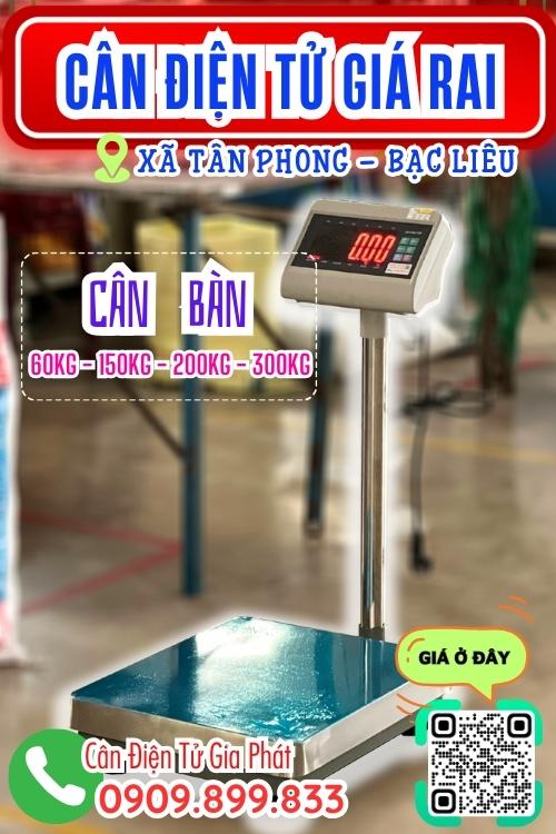 Cân điện tử ở Giá Rai Tân Phong Bạc Liêu - cân bàn điện tử