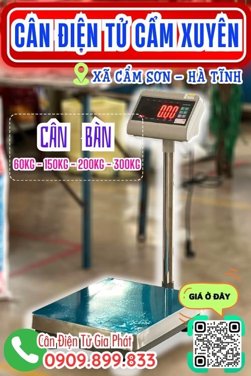 Cân điện tử ở Cẩm Sơn Cẩm Xuyên Hà Tĩnh - cân bàn