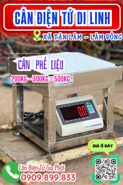 Cân điện tử ở Tân Lâm Di Linh Lâm Đồng - cân phế liệu