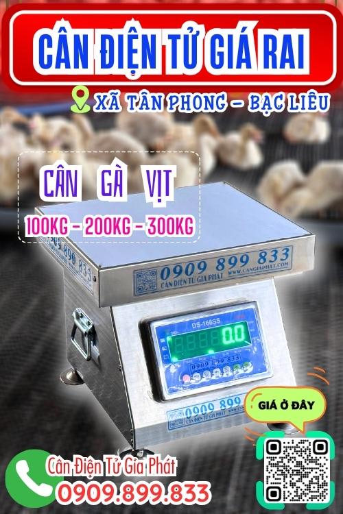 Cân điện tử ở Giá Rai Tân Phong Bạc Liêu - cân gà vịt