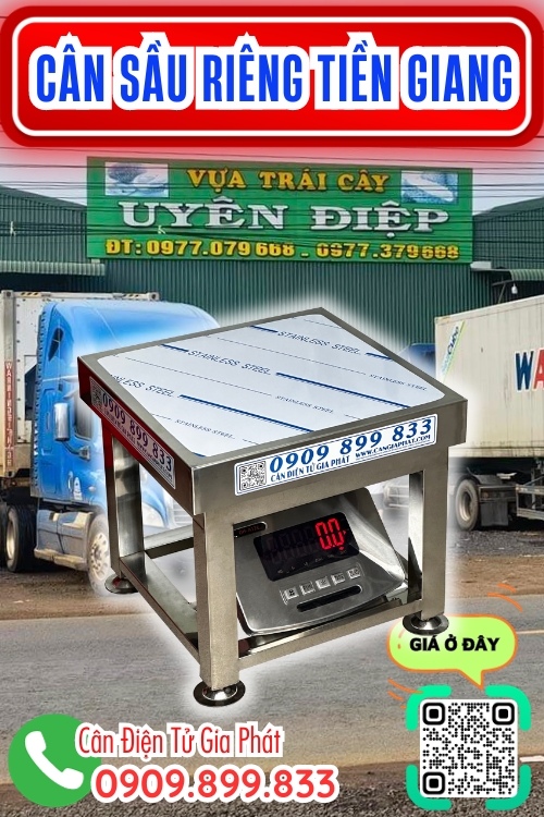 Cân điện tử cân sầu riêng 100kg 200kg 300kg ở Tiền Giang - vựa Uyên Điệp
