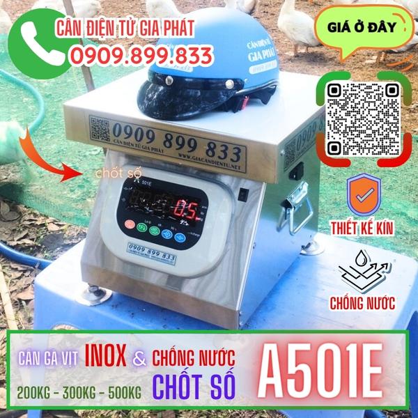 Cân gà vịt INOX A501E 100kg 200kg 300kg 500kg chốt số & chống nước