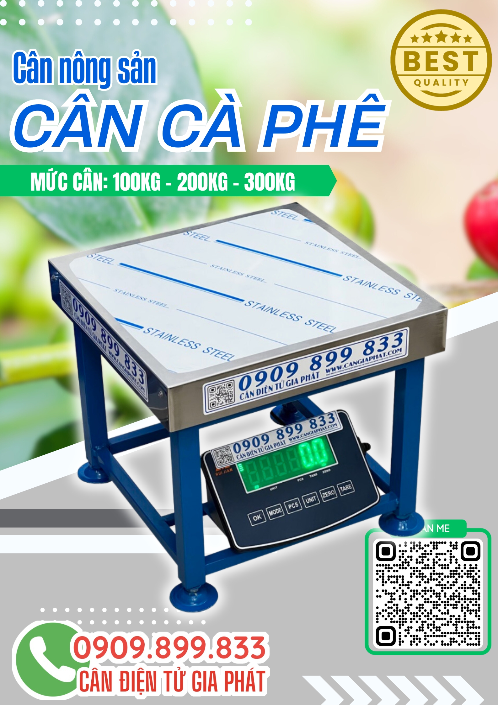 Cân điện tử cân cà phê ở ĐakLak - cân super ss 300kg