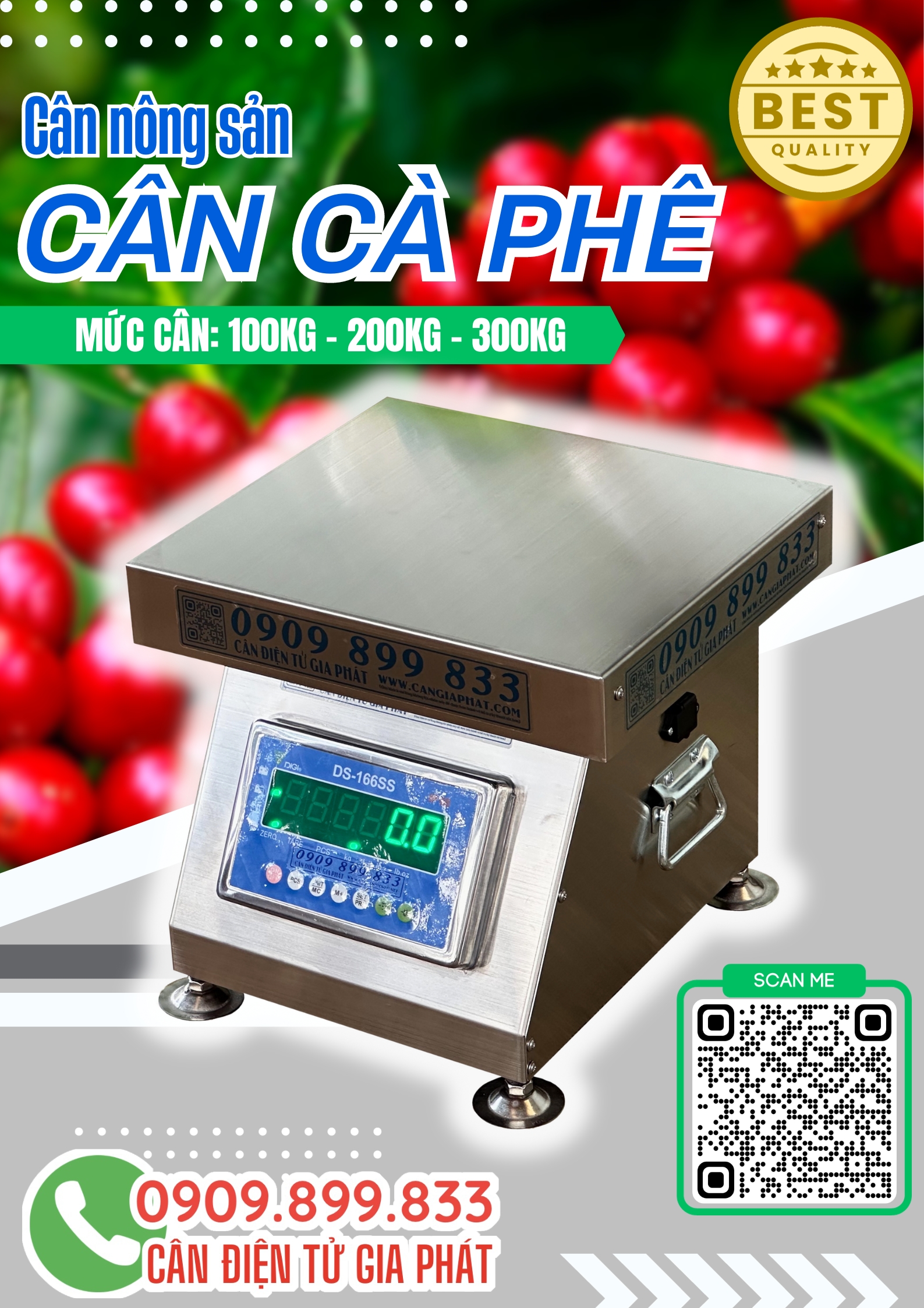 Cân điện tử cân cà phê ở ĐakLak - cân chống nước