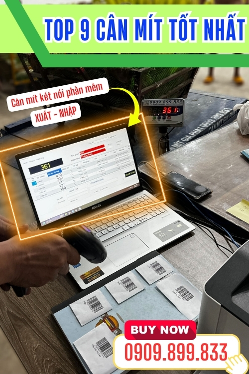 Top 9 cân điện tử cân mít tốt nhất - cân kết nối phần mềm xuất nhập